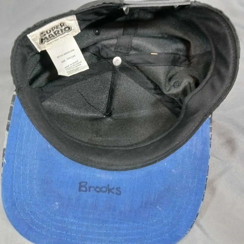 Nintendo Super Mario Hat Kids OS Black Good Luigi Snapback SB9H6LSMB